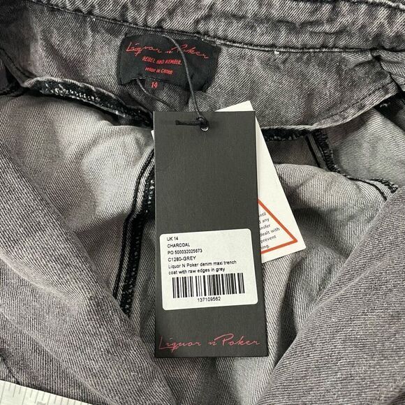 New!ASOS|Denim| Maxi| Trench Coat - Picture 10 of 13